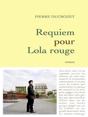 cover image of Requiem pour Lola rouge